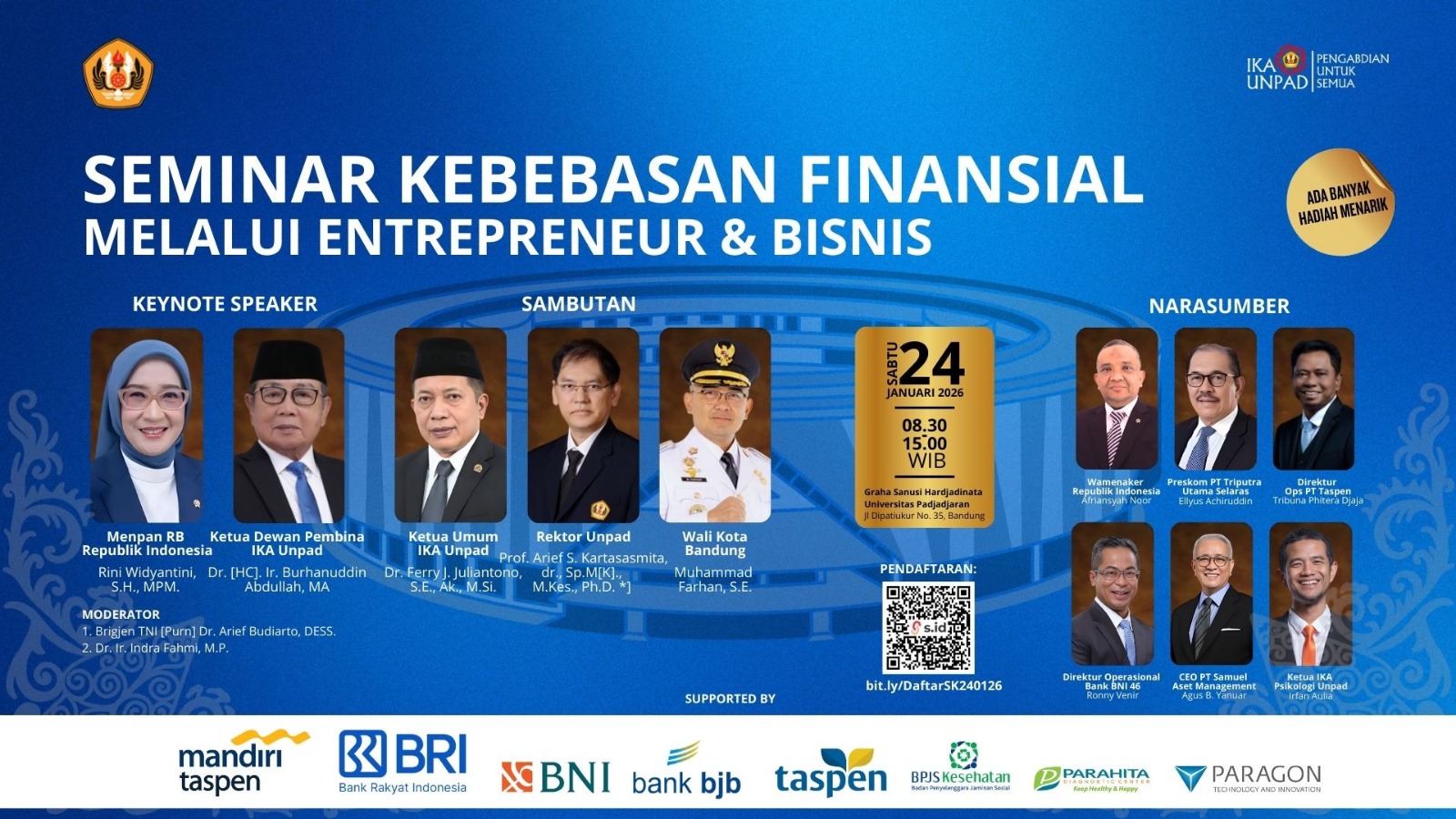 IKA Unpad akan Gelar Seminar Kebebasan Finansial, Ajak Calon Pensiunan hingga Publik Menjadi Wirausaha Mandiri
